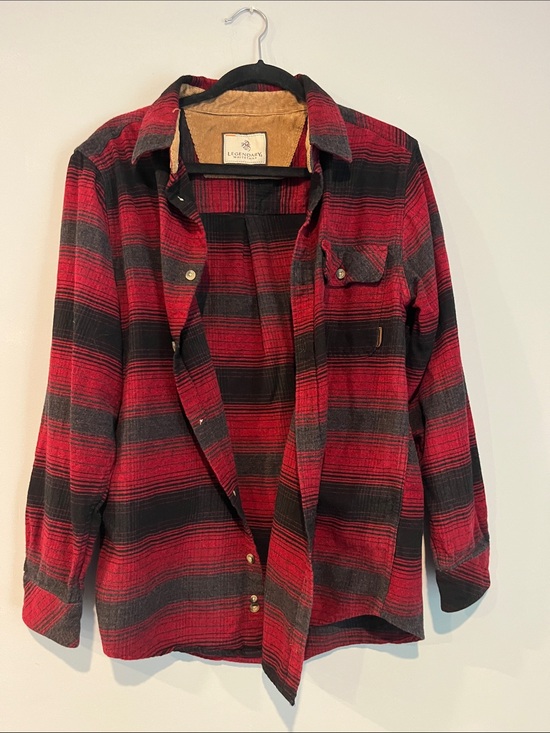 Legendary Whitetails Other - Legendary Whitetails Red and Black Plaid Button-Down Shirt